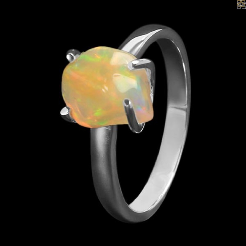 Opal Polished Nugget Ring-R-Size-8 OPL-2-624
