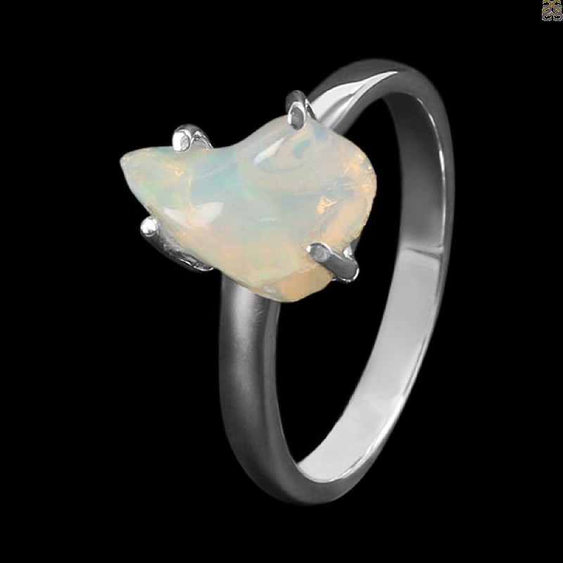 Opal Polished Nugget Ring-R-Size-7 OPL-2-643