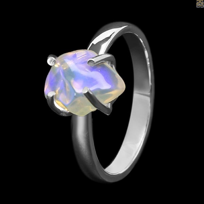 Opal Polished Nugget Ring-R-Size-7 OPL-2-663