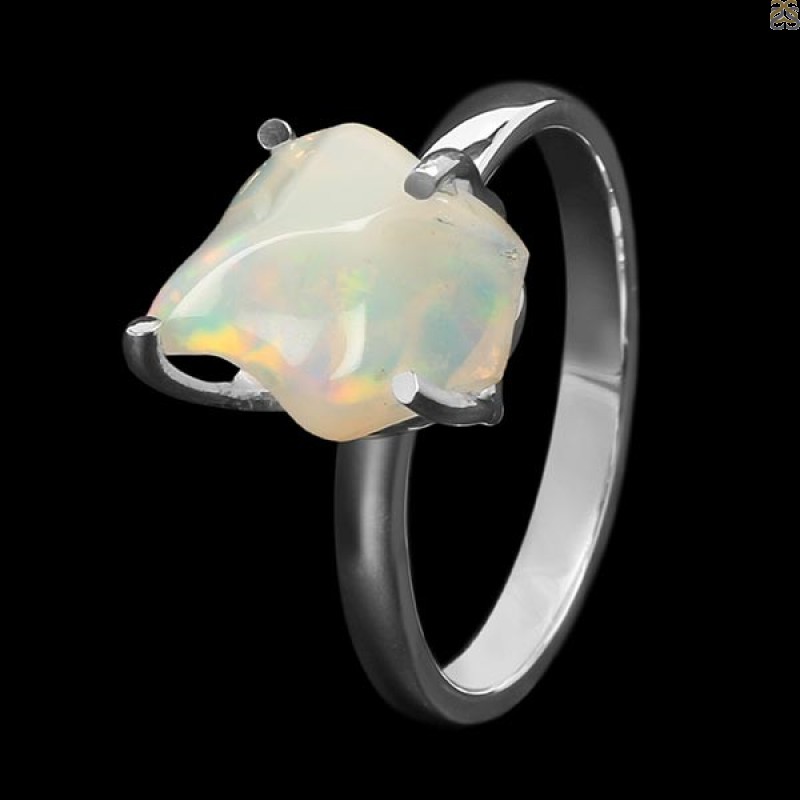 Opal Polished Nugget Ring-R-Size-7 OPL-2-728