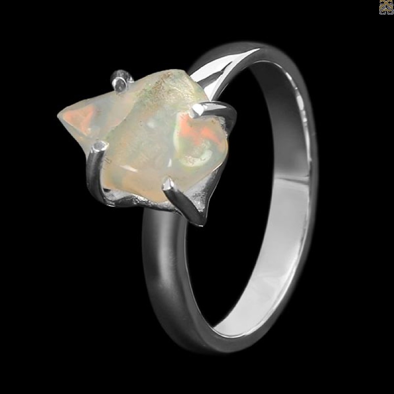 Opal Polished Nugget Ring-R-Size-7 OPL-2-737