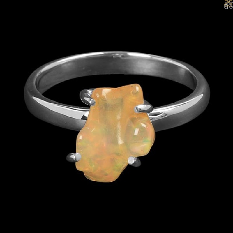Opal Polished Nugget Ring-R-Size-7 OPL-2-764