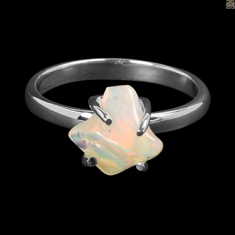 Opal Polished Nugget Ring-R-Size-7 OPL-2-774