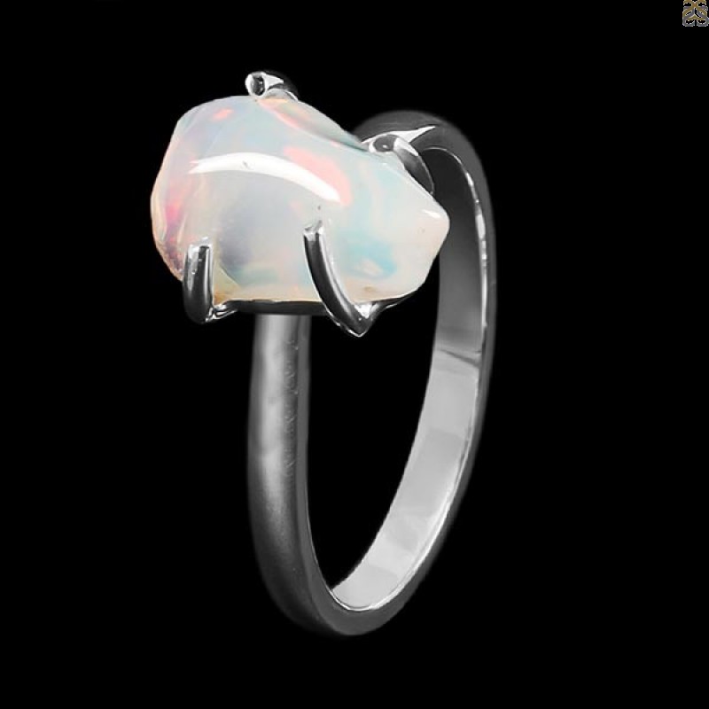 Opal Polished Nugget Ring-R-Size-9 OPL-2-789
