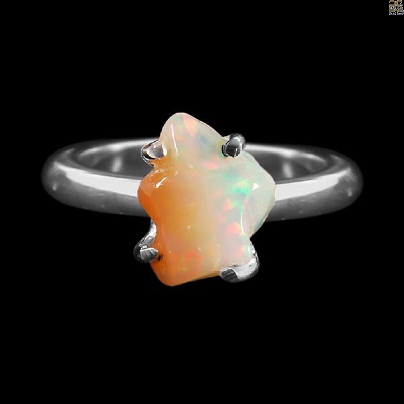 Opal Polished Nugget Ring-R-Size-9 OPL-2-825