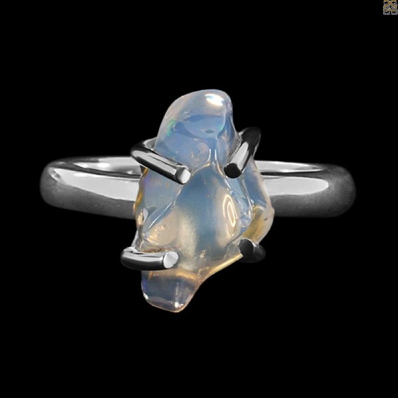 Opal Polished Nugget Ring-R-Size-6 OPL-2-840