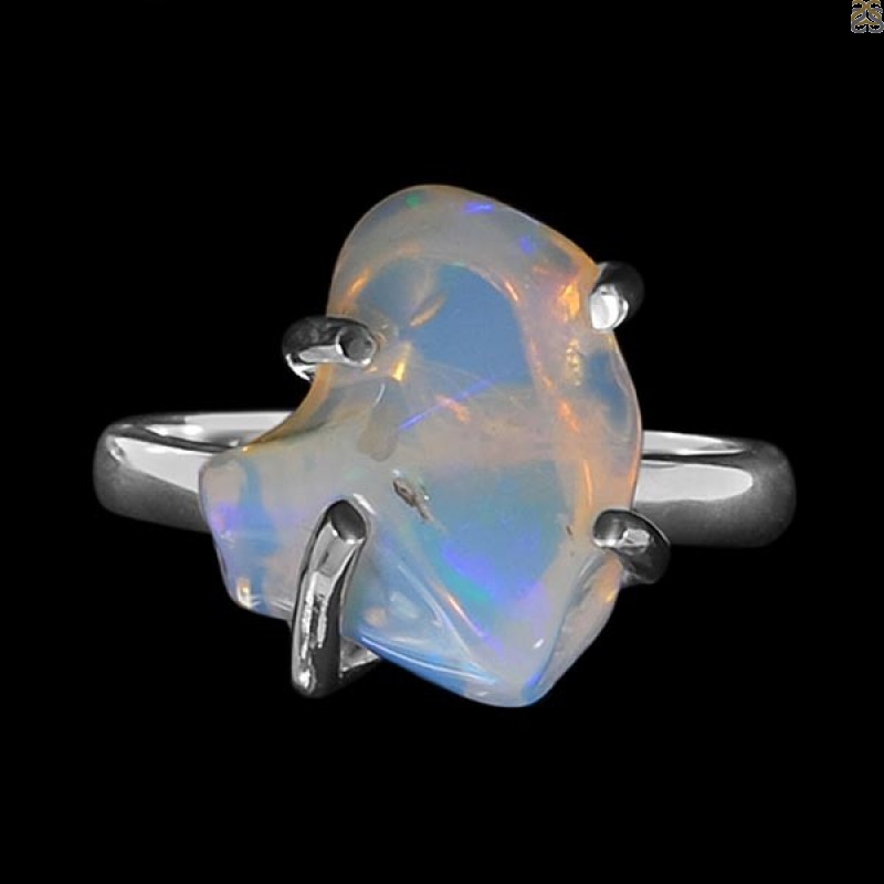 Opal Polished Nugget Ring-R-Size-6 OPL-2-88