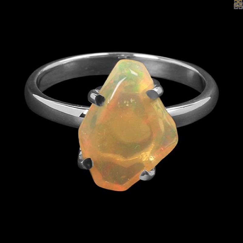 Opal Polished Nugget Ring-R-Size-7 OPL-2-907