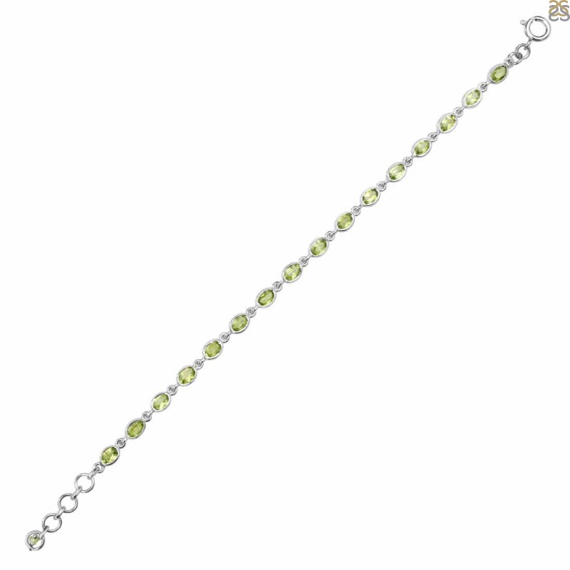 Peridot Bracelet PER-RDB-117-CUT