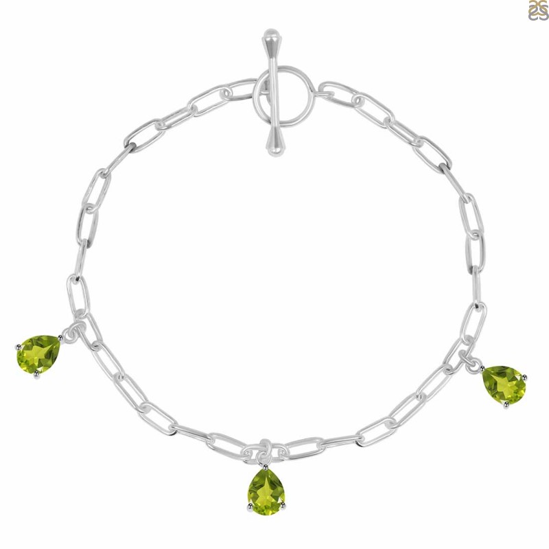 Peridot Bracelet | Buy Online Peridot Crystal Bracelet - Shubhanjali