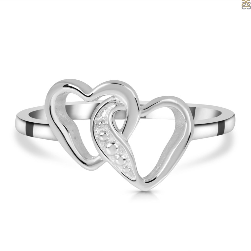 Simple Mens Silver Thumb Ring With Cubic Zirconia