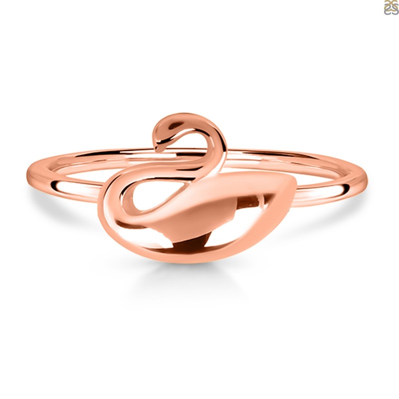 Buy Zavya 92.5 Sterling Silver Adjustable Ring in Rose Gold-Plating Online  At Best Price @ Tata CLiQ