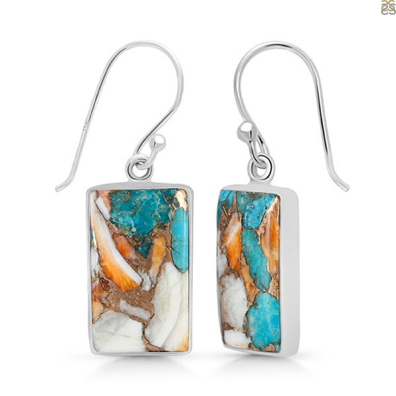 Oyster Turquoise Earring-E TRO-3-15