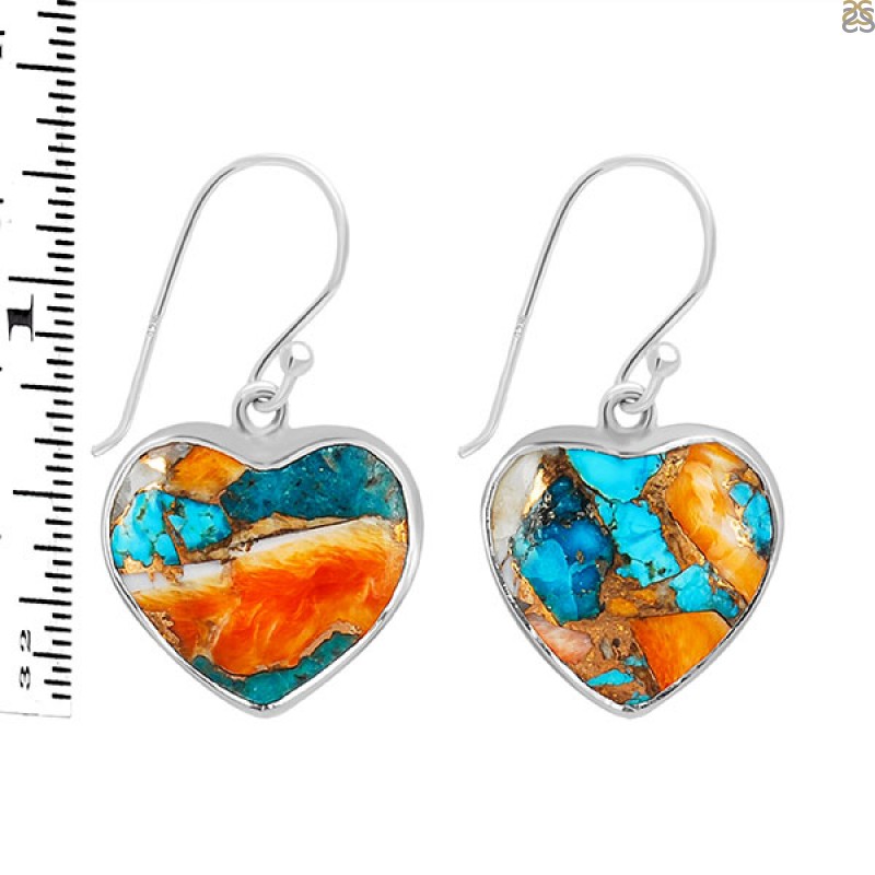 Oyster Turquoise Earring-E TRO-3-51