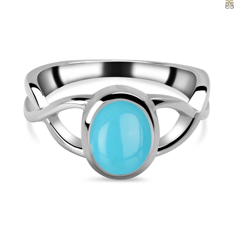 Buy quality 18k gold blue stone flower design ring for women pj-r002 in Durg