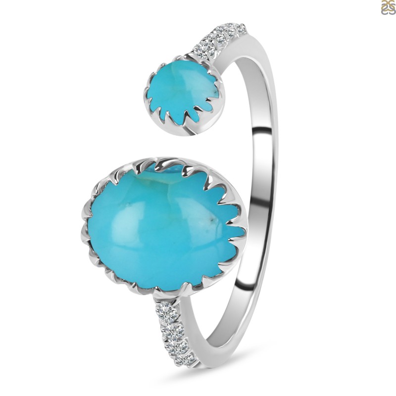 Oval turquoise ring - Monte Cristo
