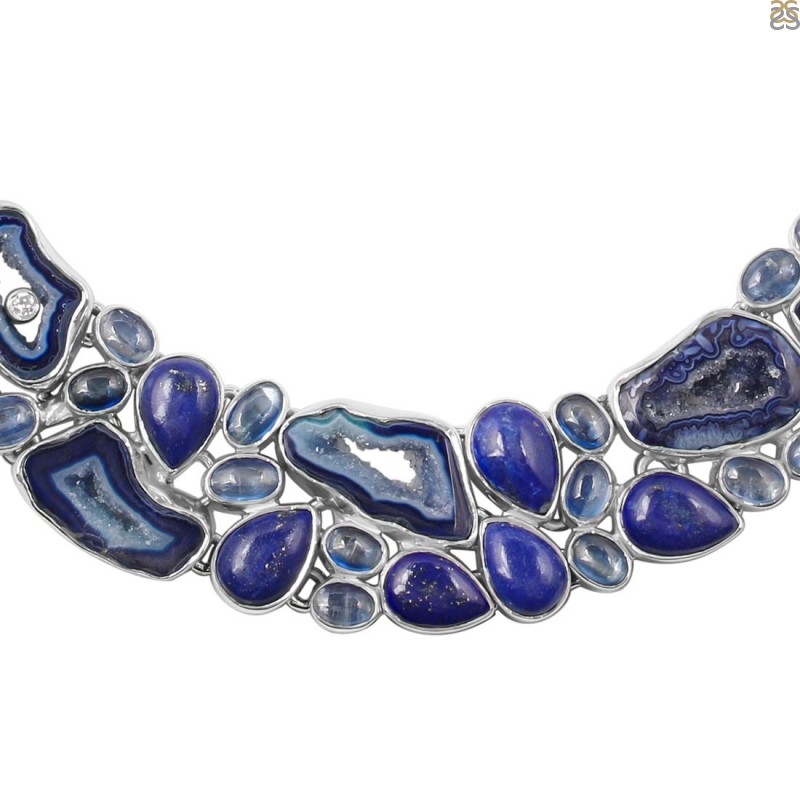 Agate (Blue) Necklace-NJ