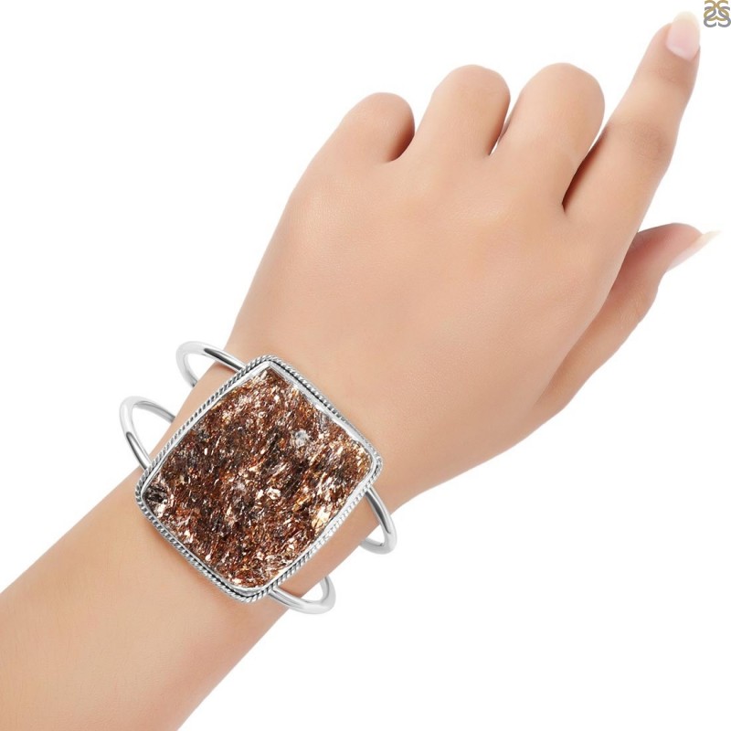 Astrophyllite Cuff Bracelet-S