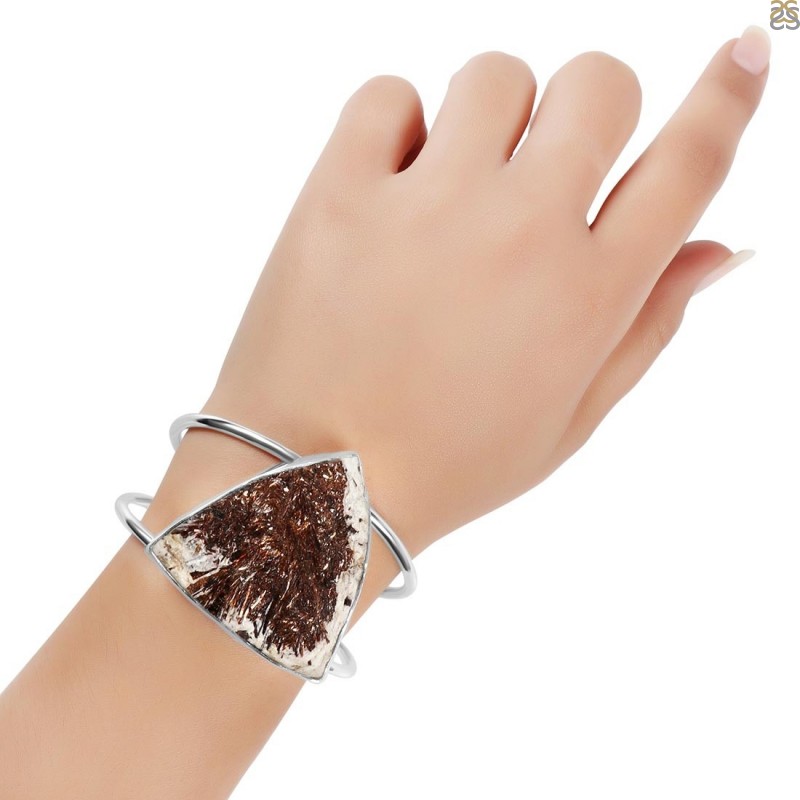 Astrophyllite Cuff Bracelet-S