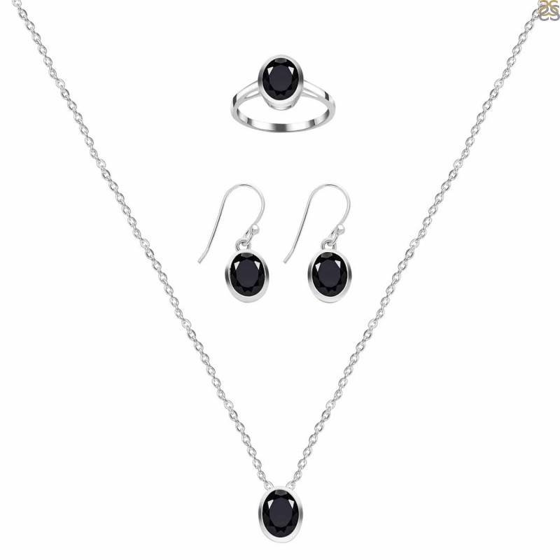  Black Tourmaline Jewelry Set