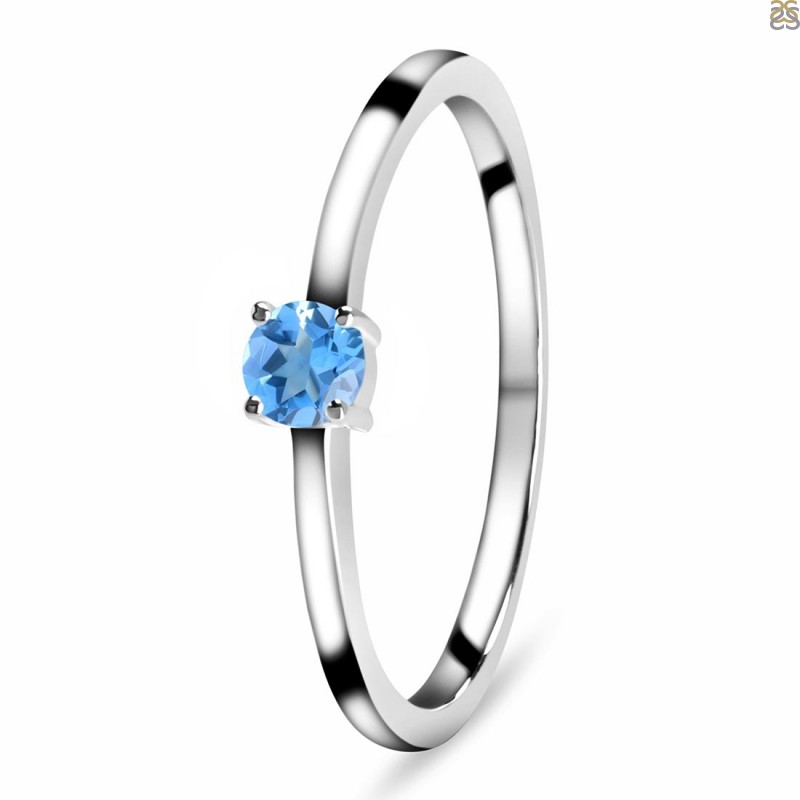 Swiss Blue Topaz Ring