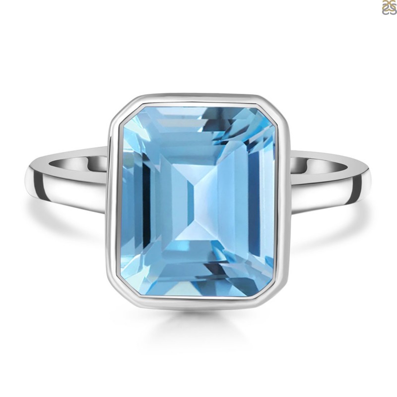Blue Topaz Ring | Bijoux Majesty