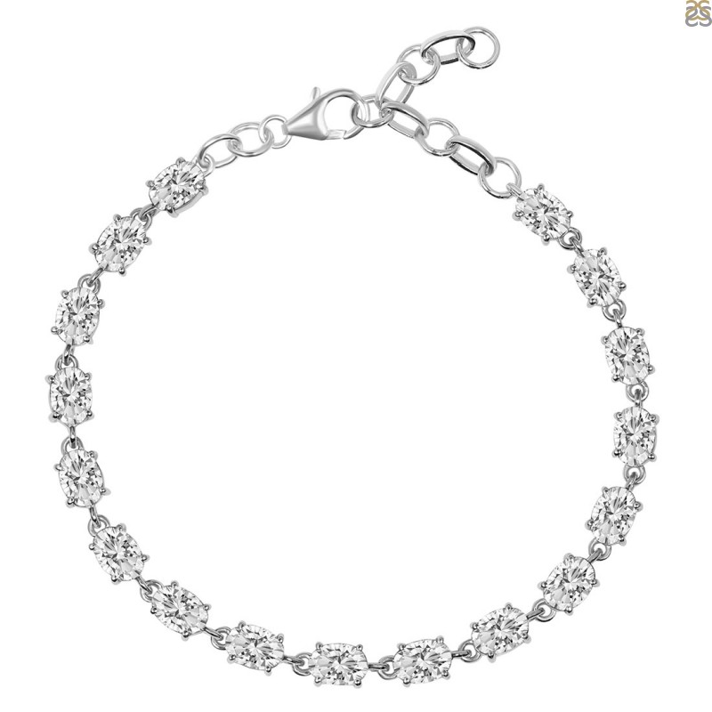 Shubh Sanket Vastu Crystal White (Crystal Quartz) Bracelet (beads 8 mm) 3  inches : Amazon.in: Home & Kitchen