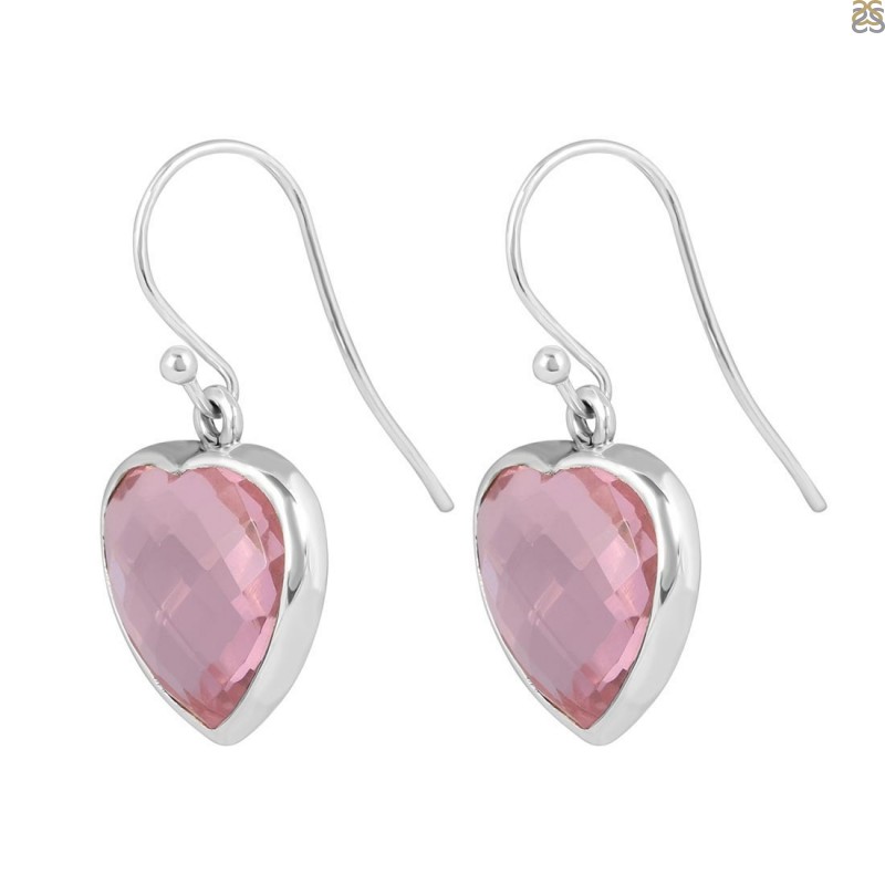 Pink Glass Earring-E