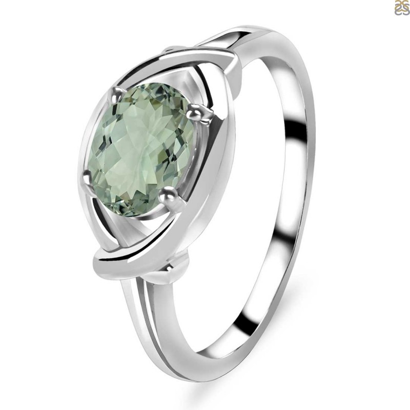 Green Amethyst Ring