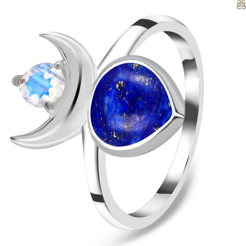 Lapis & Moonstone Ring