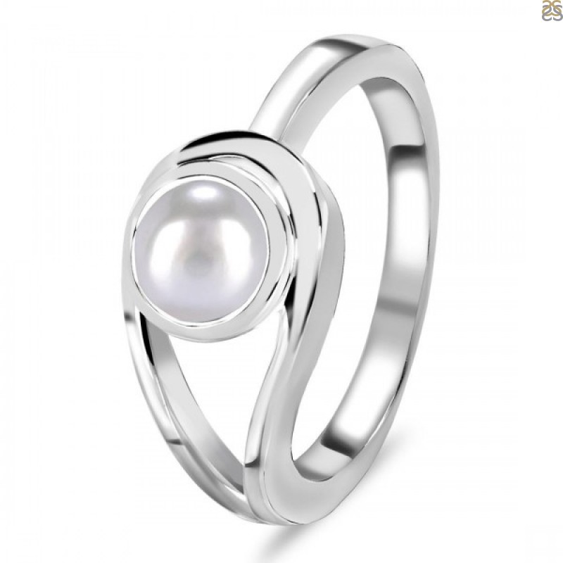 Clara Certified Pearl (Moti) 9.3cts or 10.25ratti Zoya Silver Ring for men  and women-10 : Clara: Amazon.in: Jewellery