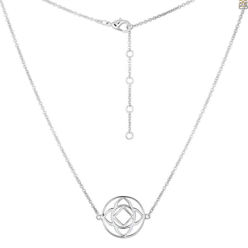 Base Chakra Plain Silver Necklace