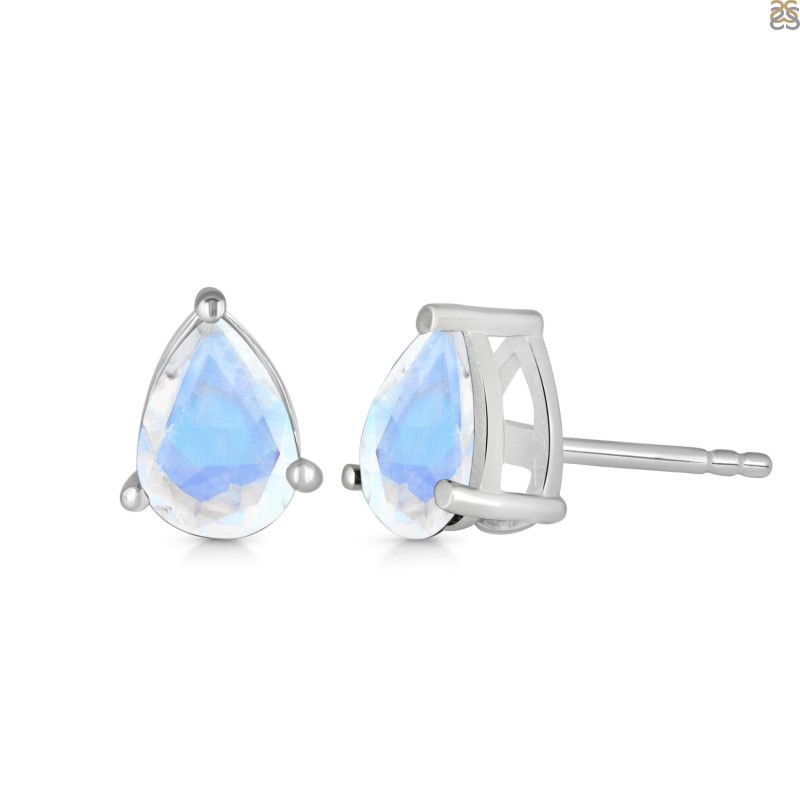 VOQ Silver Color Mini Moonstone Stud Earrings for Women Fashion Simple  Piercing Earrings Student Jewelry Accessories - AliExpress