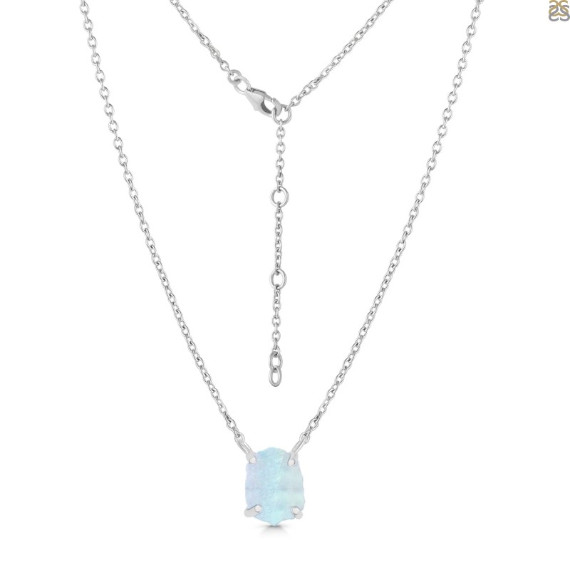 Moonstone Raw Crystal Necklace