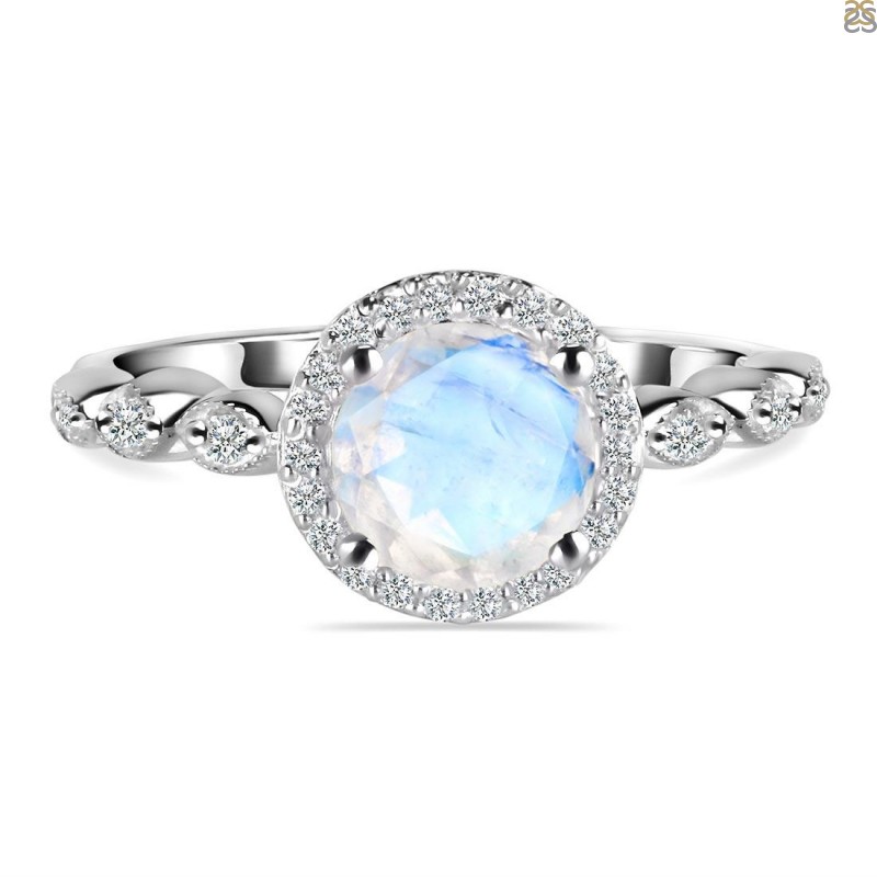 92.5 White Moonstone Silver Ring at Rs 700 in Pune | ID: 23171255733