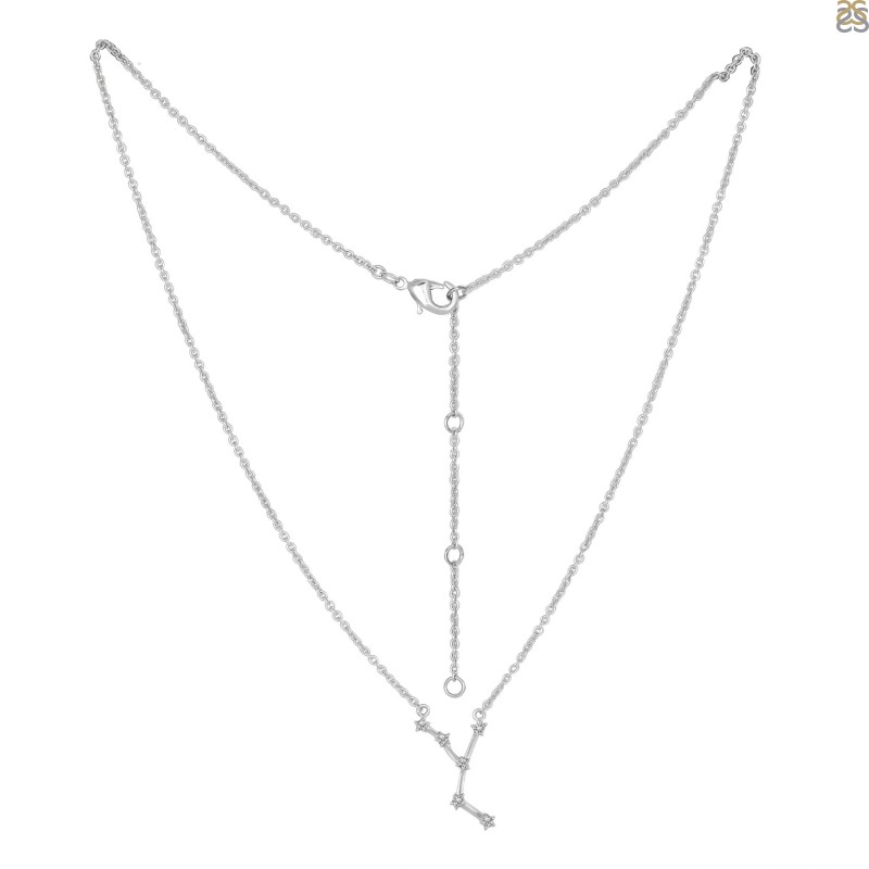 Cancer Zodiac Star Constellation with Cubic Zirconia Necklace