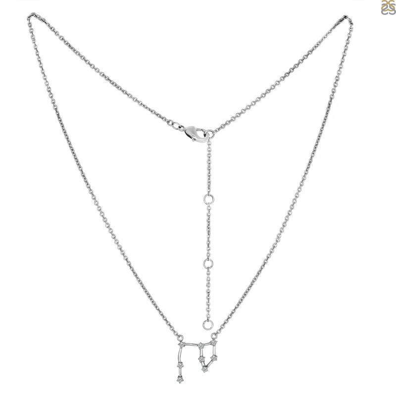 Aries Zodiac Star Constellation with Cubic Zirconia Necklace