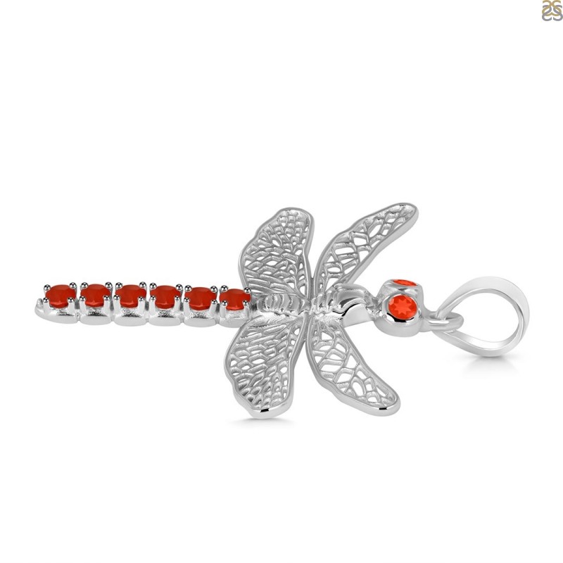 Red Onyx Dragon Fly Pendant