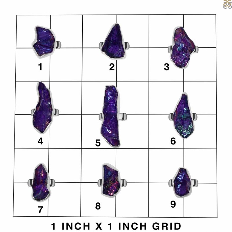 Titanium Druzy (Purple) Ring Lot (Jewelry By Gram)