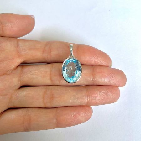 Blue Topaz Pendant