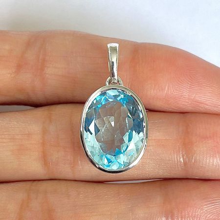 Blue Topaz Pendant