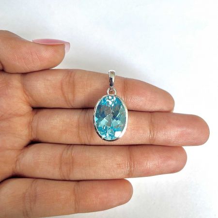 Blue Topaz Pendant