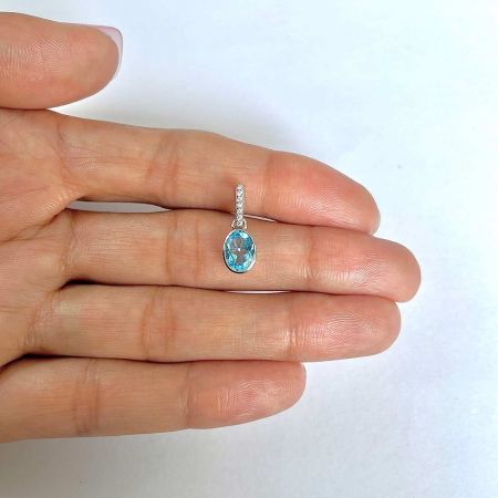 Blue Topaz Pendant