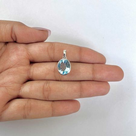 Blue Topaz Pendant