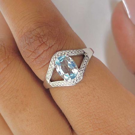 Blue Topaz Ring