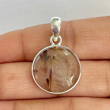 Golden Rutile Pendant