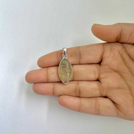 Golden Rutile Pendant