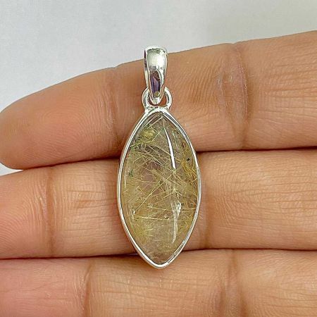 Golden Rutile Pendant