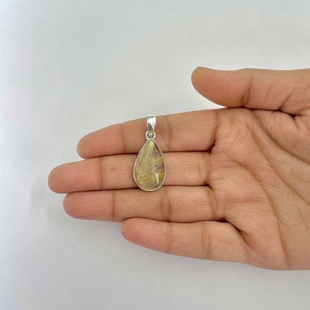 Golden Rutile Pendant