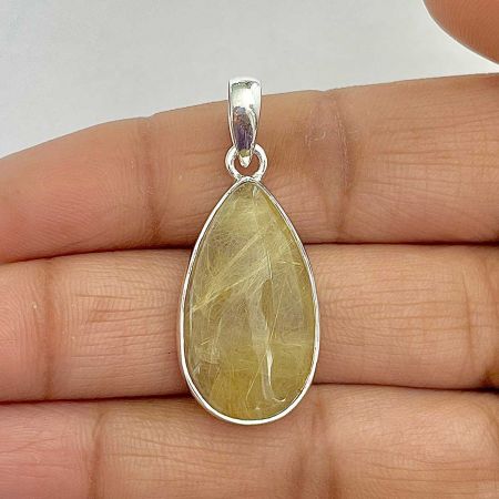 Golden Rutile Pendant
